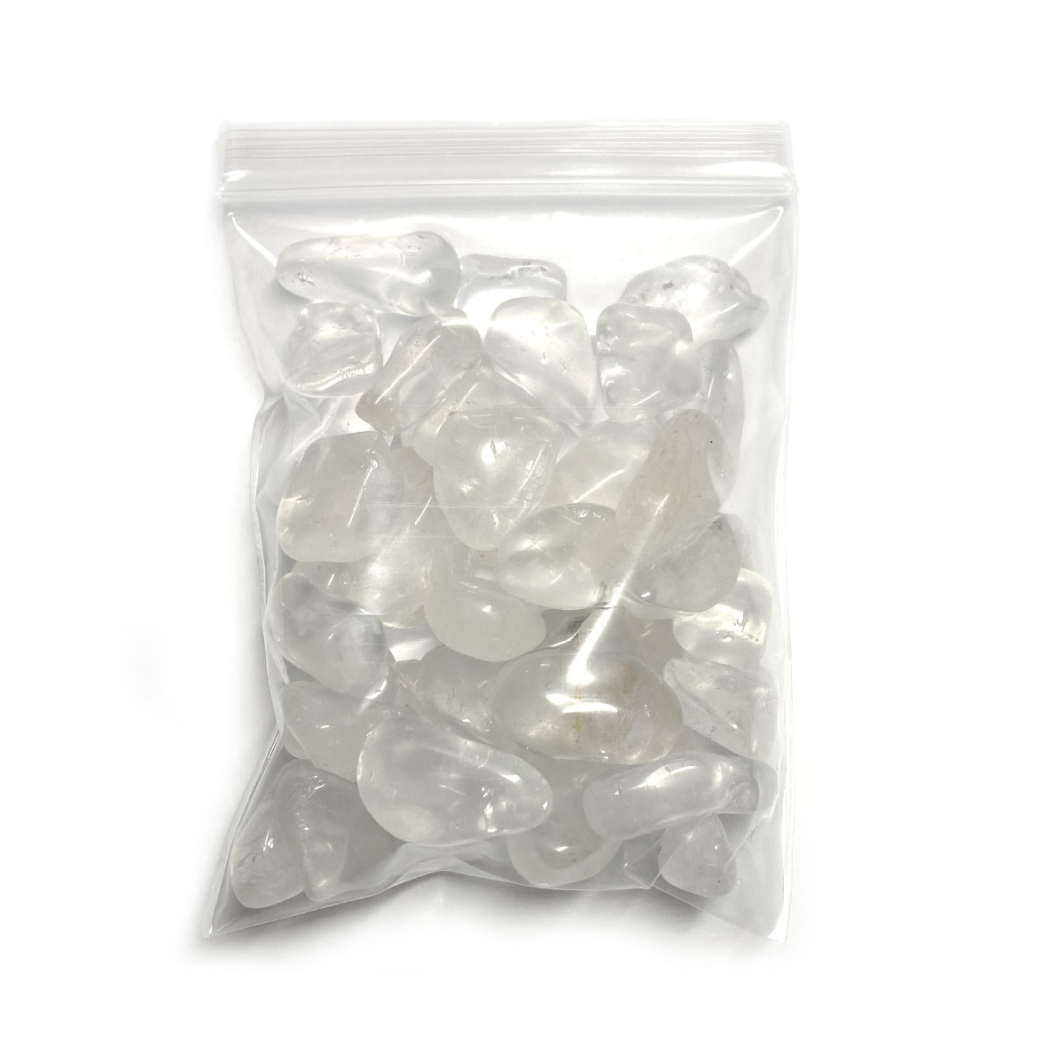 Pierre Roulée de Cristal de Roche en Sachet de 100 Grammes