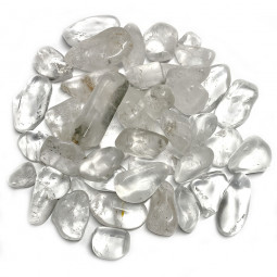 Pierre Roulée de Cristal de Roche en Sachet de 100 Grammes