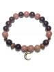 Bracelet Boules Création en Rhodonite & Grenat