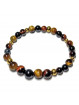 Bracelet 3 Œil, Oeil de Tigre, Oeil de Taureau & Œil de Faucon