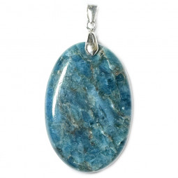 Pendentif en Apatite & Argent - 40mm