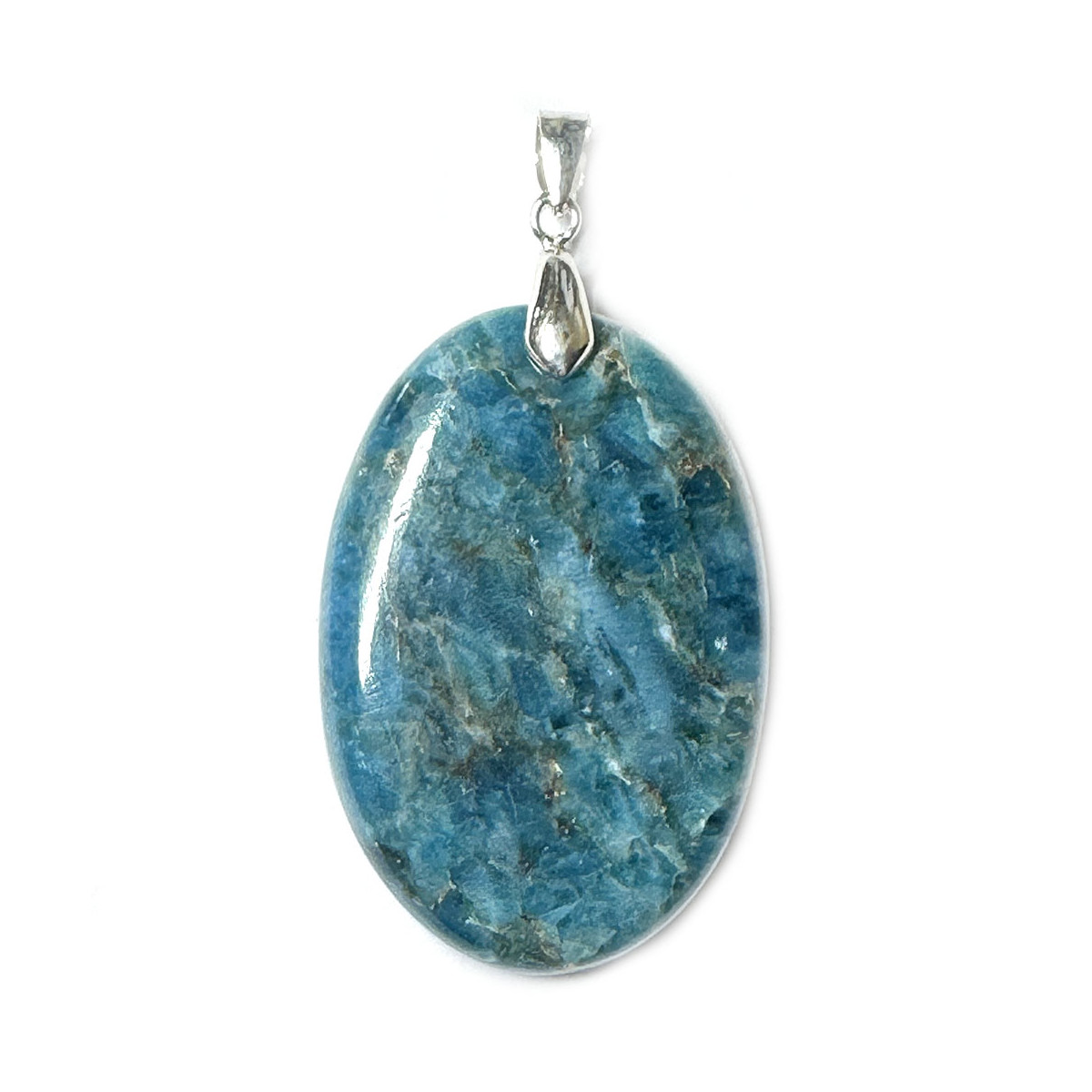 Pendentif en Apatite & Argent - 45mm