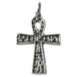 Pendentif Ankh en Argent – Croix de Vie Égyptienne