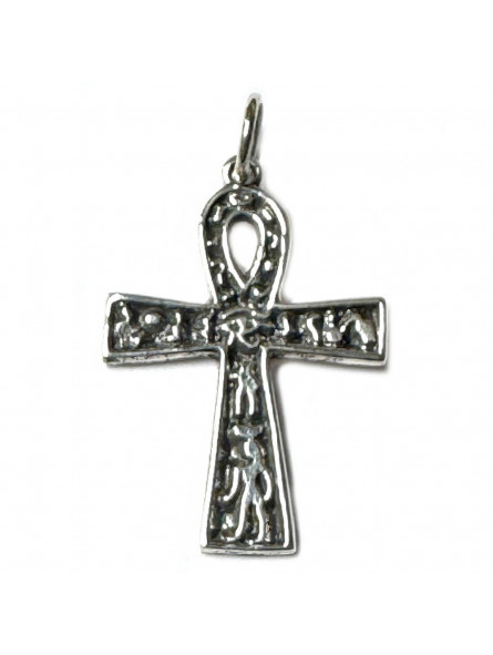 Pendentif Ankh en Argent – Croix de Vie Égyptienne