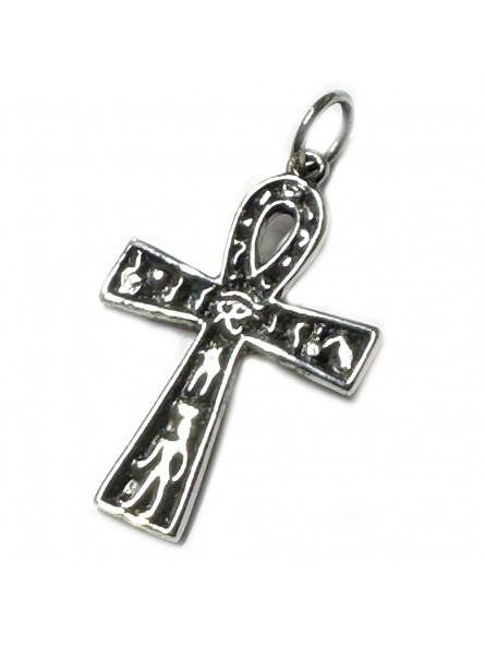 Pendentif Ankh en Argent – Croix de Vie Égyptienne