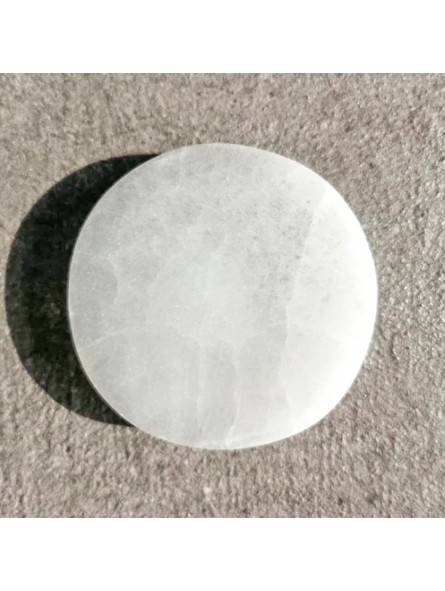 Palet en Sélénite de 10 cm avec Signes du Zodiaque