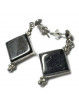 Boucles d'Oreilles en Shungite & Argent
