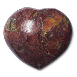 Coeur en Jaspe Rouge - 130 Grammes