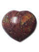Coeur en Jaspe Rouge - 130 Grammes