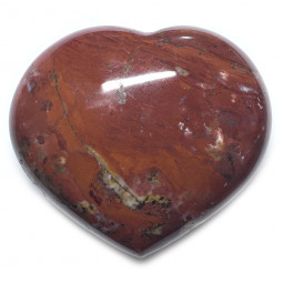 Coeur en Jaspe Rouge - 270 Grammes