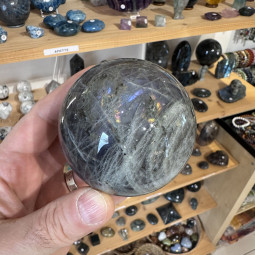 Sphère en Labradorite de 72 mm de Diamètre