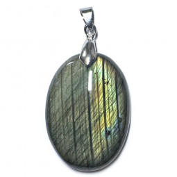 Pendentif en Labradorite - Forme ovale