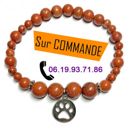 Bracelet en pierre de Jaspe...