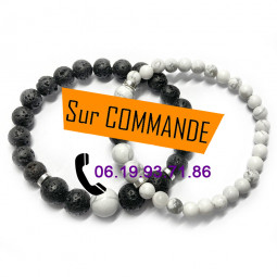 Bracelets Couple 2 Pierres