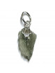 Pendentif en Moldavite Brute & Argent