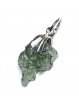 Pendentif Argent et Moldavite Brute