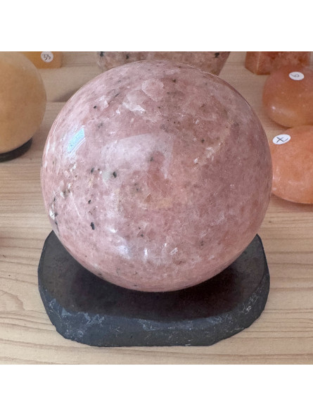 Socle en Shungite pour Sphères et minéraux
