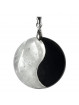 Pendentif Yin & Yang en Obsidienne & Cristal de Roche