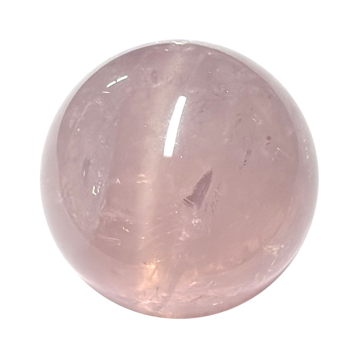 Sphère en Quartz Rose Étoilé - 140 Grammes