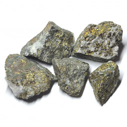 Chalcopyrite Brute sur Quartz