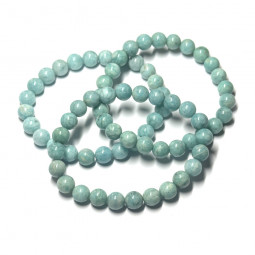 Bracelet en Amazonite - Boules de 8 mm