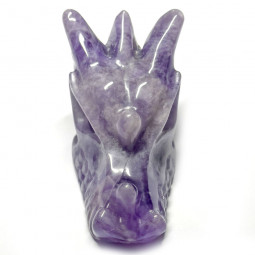 Tête de Dragon en Améthyste