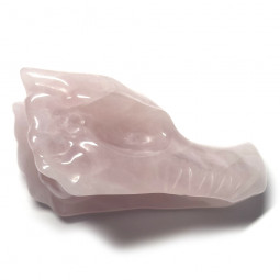 Tête de Dragon en Quartz Rose