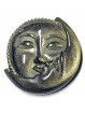 Soleil et Lune en Obsidienne Dorée - 4 cm
