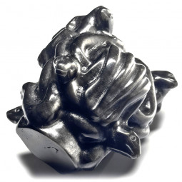 Tête de Médusa en Obsidienne Argentée