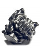 Tête de Médusa en Obsidienne Argentée