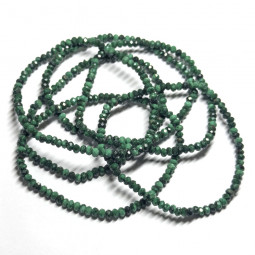 Bracelet en Malachite - Boules Facettées