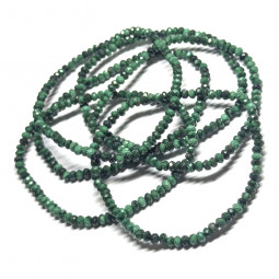 Bracelet en Malachite - Boules Facettées