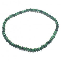 Bracelet en Malachite - Boules Facettées