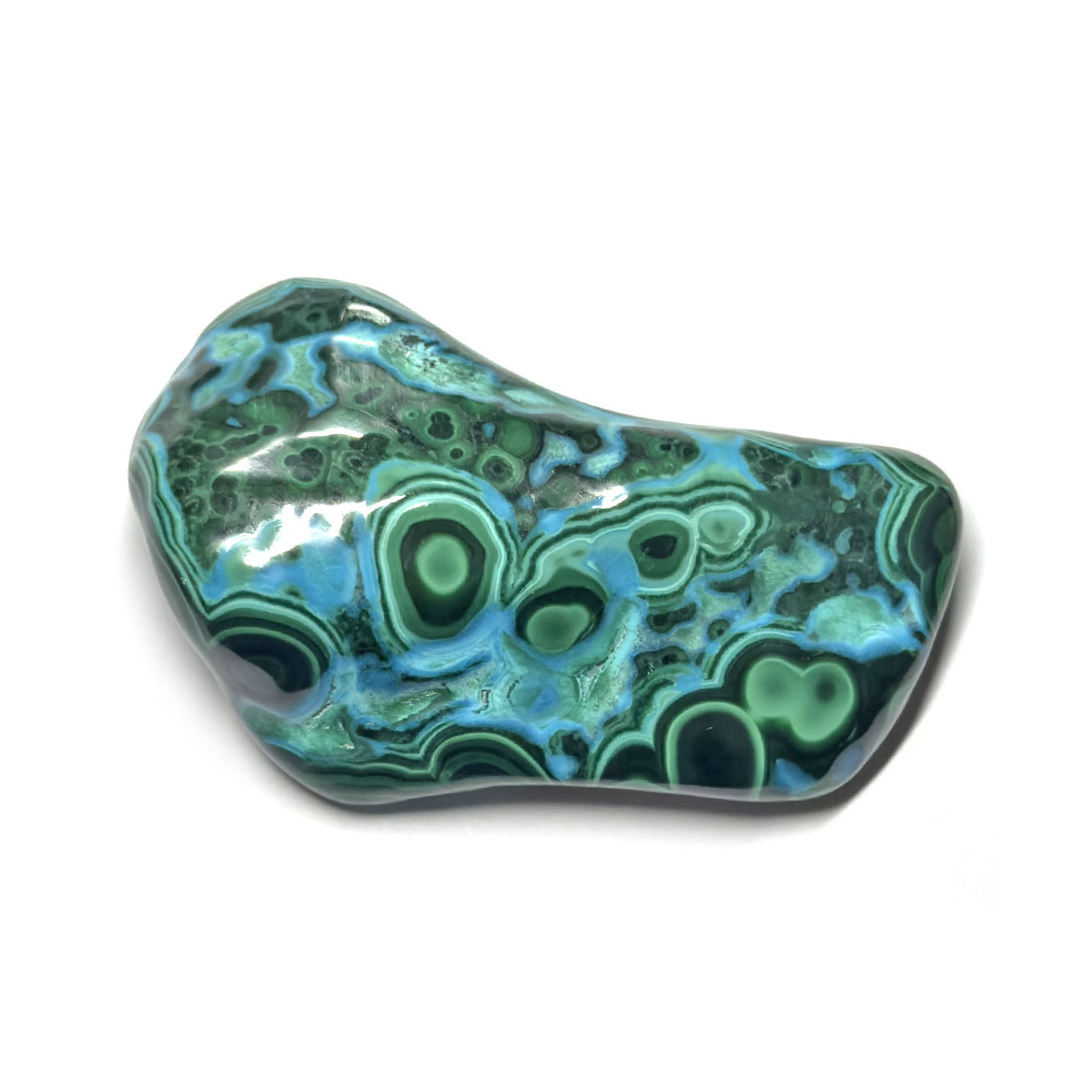 Forme libre en Malachite Chrysocolle - 125 Grammes