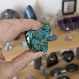 Forme libre en Malachite Chrysocolle - 125 Grammes