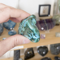 Forme libre en Malachite Chrysocolle - 125 Grammes