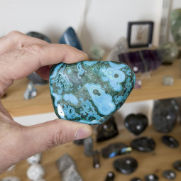 Forme libre en Malachite Chrysocolle - 115 Grammes