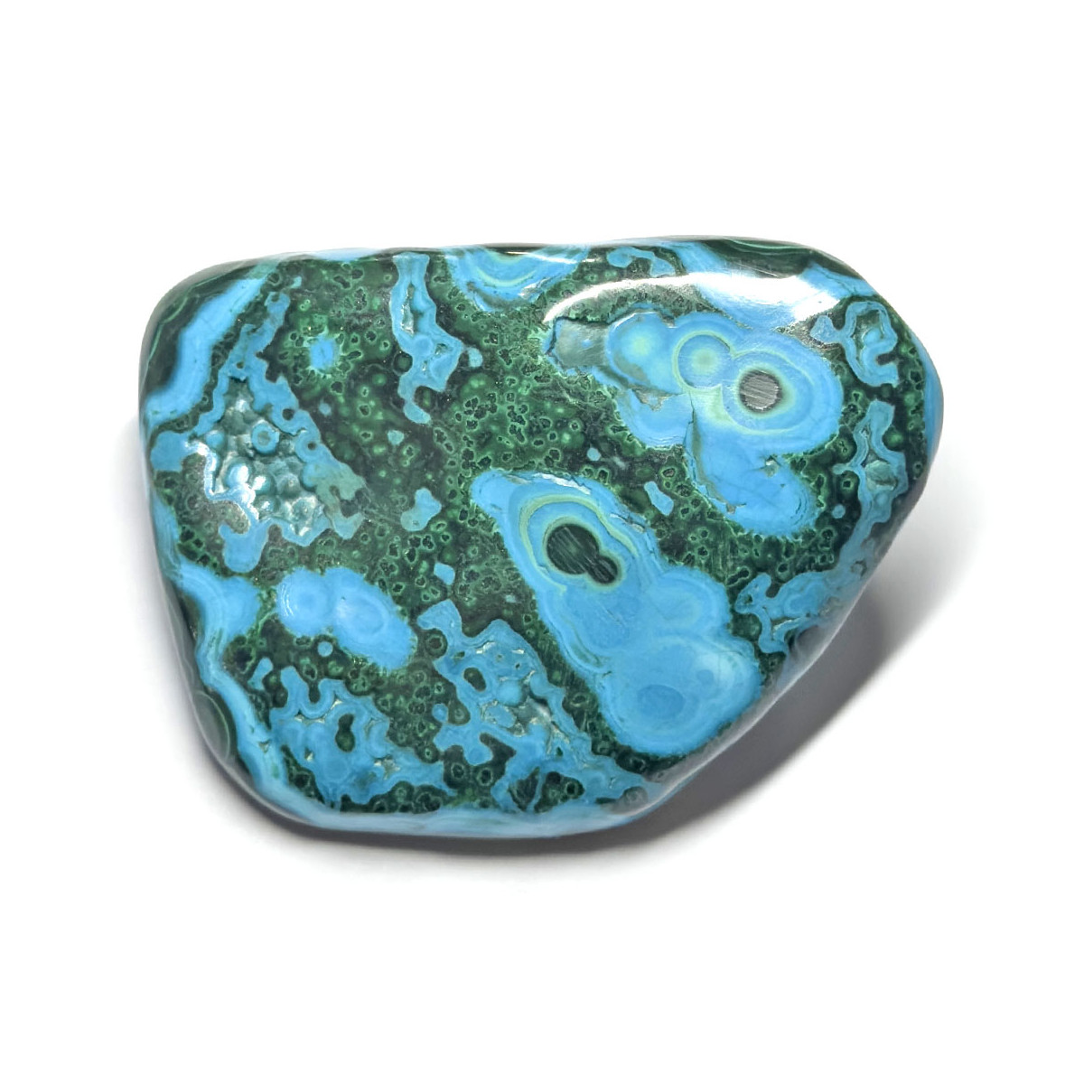 Forme libre en Malachite Chrysocolle - 115 Grammes