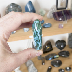 Forme libre en Malachite Chrysocolle - 115 Grammes