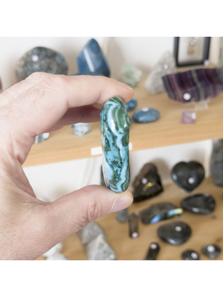 Forme libre en Malachite Chrysocolle - 115 Grammes