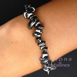 Bracelet en Hématite de Style Baroque