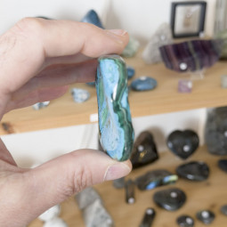 Forme libre en Malachite Chrysocolle - 115 Grammes