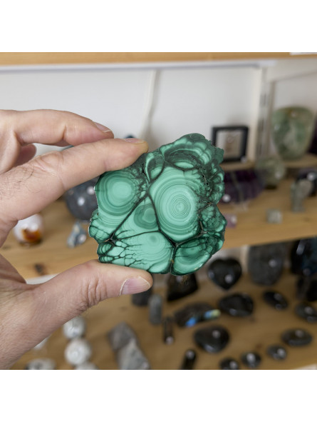 Tranche de Malachite de 115 Grammes
