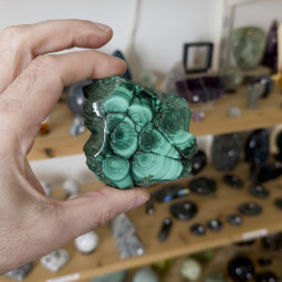 Tranche de Malachite de 115 Grammes