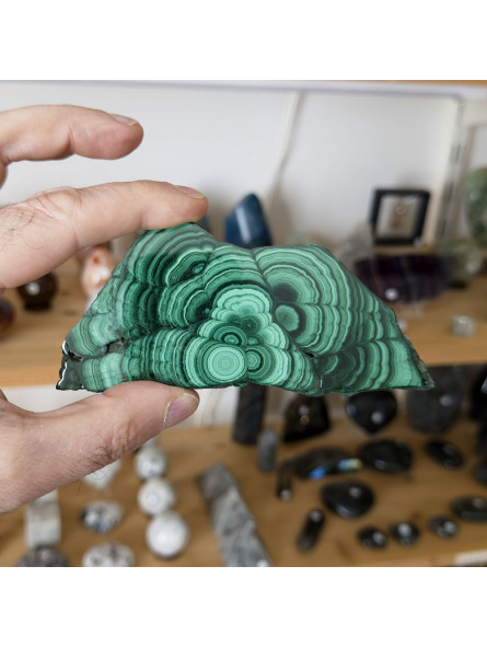 Tranche de Malachite - 125 grammes