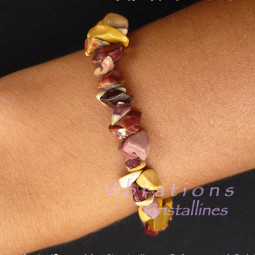 Bracelet en Jaspe Mokaïte de Style Baroque