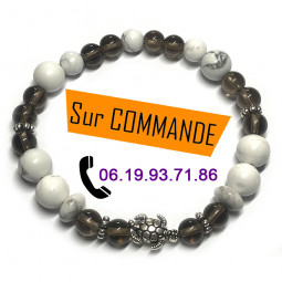 Bracelet Boules en Howlite...