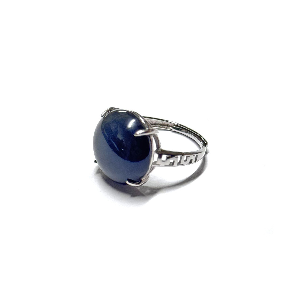 Bague Obsidienne Oeil Céleste en Argent 925