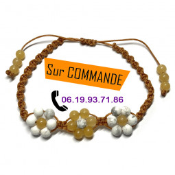 Bracelet Boules Macramé en...