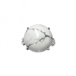 Bague Howlite en Argent 925